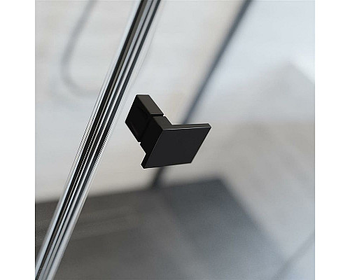 Приобрести Душевая дверь Radaway Essenza New KDJ 90 L 385044-54-01L профиль Черный стекло прозрачное в магазине сантехники Santeh-Crystal.ru