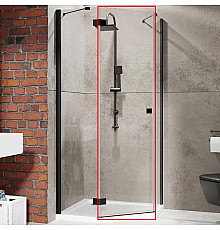 Душевая дверь Radaway Essenza New PTJ 60 L 385010-54-01L профиль Черный стекло прозрачное
