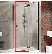 Душевая дверь Radaway Essenza New PTJ 60 R 385010-54-01R профиль Черный стекло прозрачное