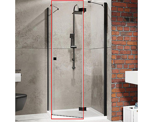 Заказать Душевая дверь Radaway Essenza New PTJ 60 R 385010-54-01R профиль Черный стекло прозрачное в магазине сантехники Santeh-Crystal.ru
