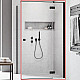 Приобрести Душевая дверь Radaway Essenza New KDJ 100 R 385040-54-01R профиль Черный стекло прозрачное в магазине сантехники Santeh-Crystal.ru