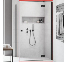 Душевая дверь Radaway Essenza New KDJ 120 R 385042-54-01R профиль Черный стекло прозрачное