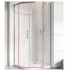 Душевая дверь Radaway Idea PDD 90 387139-01-01 стекло прозрачное