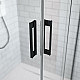 Купить Душевая дверь Radaway Idea Black DWJ 140 L 387018-54-01L профиль Черный стекло прозрачное в магазине сантехники Santeh-Crystal.ru