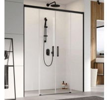 Душевая дверь в нишу Radaway Idea Black DWD 160 профиль Черный стекло прозрачное