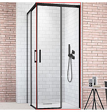 Душевая дверь Radaway Idea Black KDJ 100 R 387040-54-01R профиль Черный стекло прозрачное