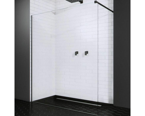 Купить Душевая перегородка Radaway Modo New II 110 389114-54-01 профиль Черный стекло прозрачное в магазине сантехники Santeh-Crystal.ru