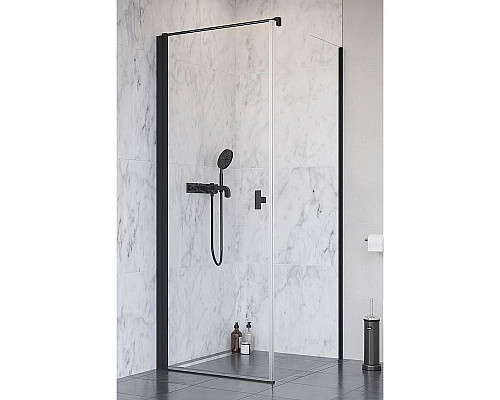 Приобрести Душевая дверь Radaway Nes Black KDJ I 90 L 10022090-54-01L профиль Черный стекло прозрачное в магазине сантехники Santeh-Crystal.ru