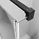 Приобрести Душевая дверь Radaway Nes Black KDJ I 90 L 10022090-54-01L профиль Черный стекло прозрачное в магазине сантехники Santeh-Crystal.ru