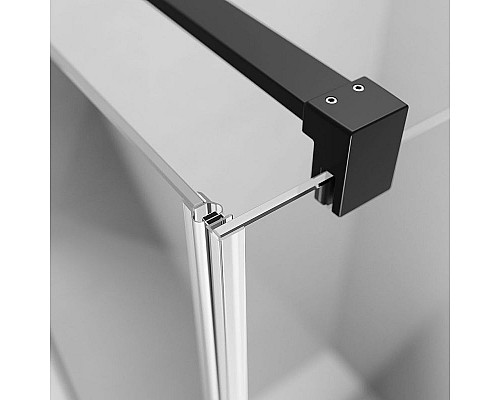 Заказать Душевая дверь Radaway Nes Black KDJ I 90 R 10022090-54-01R профиль Черный стекло прозрачное в магазине сантехники Santeh-Crystal.ru