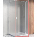 Душевая дверь Radaway Nes KDJ II 120 R 10032120-01-01R профиль Хром стекло прозрачное