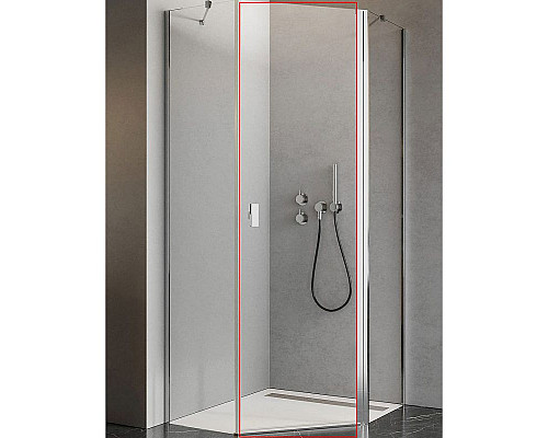 Приобрести Душевая дверь Radaway Nes PTJ 57 L 10052000-01-01L профиль Хром стекло прозрачное в магазине сантехники Santeh-Crystal.ru