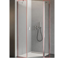 Душевая стенка Radaway Nes PTJ 100 Z x 100 S 10052100-01-01 боковая профиль Хром стекло прозрачное