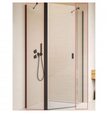 Душевая стенка Radaway Nes Black PTJ 100 10052100-54-01 боковая профиль Черный стекло прозрачное