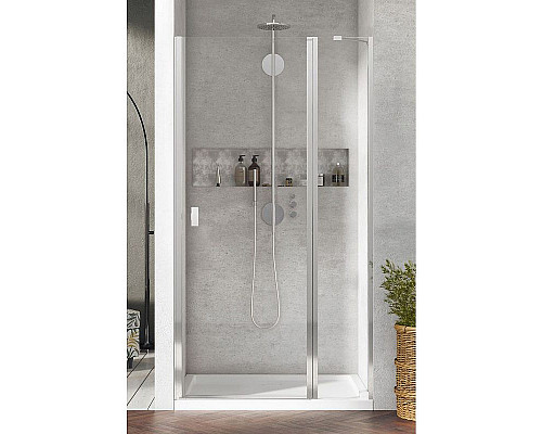 Купить Душевая дверь Radaway Nes DWJ II 100 R 10036100-01-01R профиль Хром стекло прозрачное в магазине сантехники Santeh-Crystal.ru