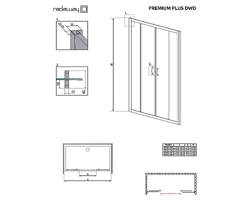 Santeh-Crystal.ru: Душевая дверь Radaway Premium Plus DWD 160 33363-01-01N профиль Хром стекло прозрачное Приобрести Душевая дверь Radaway Premium Plus DWD 160 33363-01-01N профиль Хром стекло прозрачное в магазине сантехники Santeh-Crystal.ru