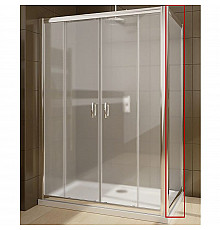 Душевая стенка Radaway Premium Plus S 80 33413-01-06N профиль Хром стекло фабрик