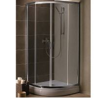 Душевой уголок Radaway Premium Plus A 1900 90x90 30403-01-05N профиль Хром стекло графит