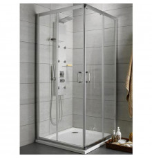 Душевой уголок Radaway Premium Plus D 1900 80x100 30434-01-01N профиль Хром стекло прозрачное