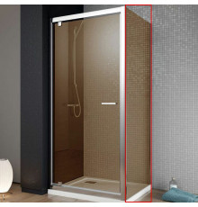 Душевая стенка Radaway Twist S 80 382011-08 профиль Хром стекло коричневое
