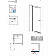 Купить Душевая дверь Radaway Twist DW 100 382003-01 профиль Хром стекло прозрачное в магазине сантехники Santeh-Crystal.ru