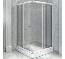 Душевой уголок Radomir 100x110 R 1-03-1-2-0-1230 с поддоном профиль Белый стекло прозрачное