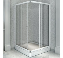 Душевой уголок Radomir 100x100 1-09-1-0-0-1190 профиль Белый стекло прозрачное