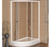 Душевой уголок Radomir 116x76 1-09-1-0-0-0080 профиль Белый стекло прозрачное