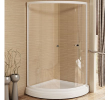 Душевой уголок Radomir 90x90 1-09-1-0-0-0010 профиль Белый стекло прозрачное
