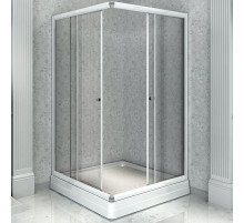 Душевой уголок Radomir 100x90 1-09-1-0-0-1210 профиль Белый стекло прозрачное