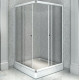 Купить Душевой уголок Radomir 100x90 1-09-1-0-0-1210 профиль Белый стекло прозрачное в магазине сантехники Santeh-Crystal.ru