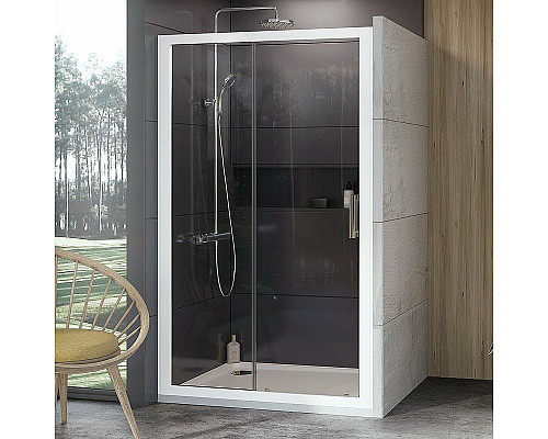 Купить Душевая дверь Ravak 10° 10DP2 100 0ZVA0100Z1 профиль Белый стекло Transparent в магазине сантехники Santeh-Crystal.ru