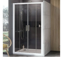 Душевая дверь Ravak 10° 10DP4 120 0ZKG0100Z1 профиль Белый стекло Transparent