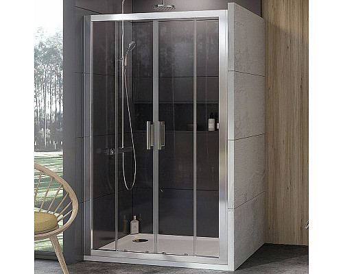 Заказать Душевая дверь Ravak 10° 10DP4 120 0ZKG0U00Z1 профиль Сатин стекло Transparent в магазине сантехники Santeh-Crystal.ru