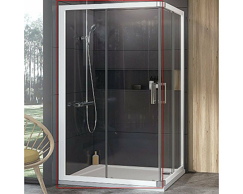 Купить Душевая дверь Ravak 10° 10RV2K-110 1ZJD0100Z1 профиль Белый стекло Transparent в магазине сантехники Santeh-Crystal.ru