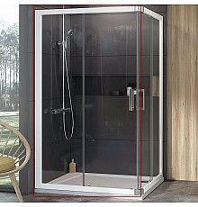 Душевая дверь Ravak 10° 10RV2K-120 1ZJG0100Z1 профиль Белый стекло Transparent