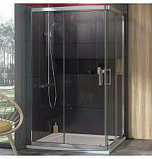 Душевая дверь Ravak 10° 10RV2K-80 1ZJ40U00Z1 профиль Сатин стекло Transparent