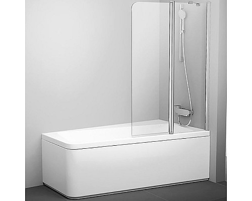 Заказать Шторка на ванну Ravak 10° CVS2-100 100х150 R 7QRA0C03Z1 профиль Хром стекло Transparent в магазине сантехники Santeh-Crystal.ru