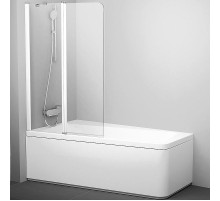 Шторка на ванну Ravak 10° CVS2-100 100х150 L 7QLA0103Z1 профиль Белый стекло Transparent