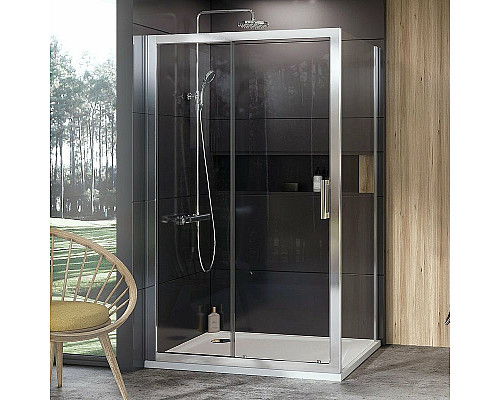 Заказать Душевая стенка Ravak 10° 10PS-80 9UV40C00Z1 профиль Хром стекло Transparent в магазине сантехники Santeh-Crystal.ru