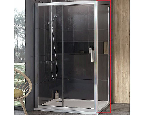 Приобрести Душевая стенка Ravak 10° 10PS-90 9UV70U00Z1 профиль Сатин стекло Transparent в магазине сантехники Santeh-Crystal.ru