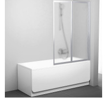 Шторка на ванну Ravak Behappy VS2 105 796M0U00ZG профиль Сатин стекло Grape