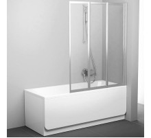 Шторка на ванну Ravak Behappy VS3 115 795S0U00Z1 профиль Сатин стекло Transparent