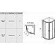 Заказать Душевой уголок Ravak Blix BLCP4-80 Sabina 80x80 3B240U40Z1 профиль Сатин стекло Transparent в магазине сантехники Santeh-Crystal.ru