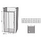 Заказать Душевая дверь Ravak Blix BLDP2 120 0PVG0C00Z1 профиль Хром стекло Transparent в магазине сантехники Santeh-Crystal.ru