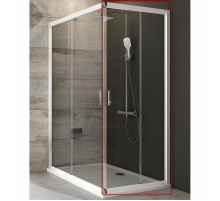 Душевая дверь Ravak Blix BLRV2К-90 1XV70100Z1 профиль Белый стекло Transparent