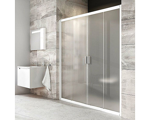 Заказать Душевая дверь Ravak Blix BLDP4-200 0YVK0100ZG профиль Белый стекло Grape в магазине сантехники Santeh-Crystal.ru