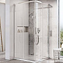 Душевой уголок Ravak Blix Slim BLSRV2-80 80x80 X1LM40C00Z1 профиль Хром стекло Transparent Душевой уголок Ravak Blix Slim BLSRV2-80 80x80 X1LM40C00Z1 профиль Хром стекло Transparent
