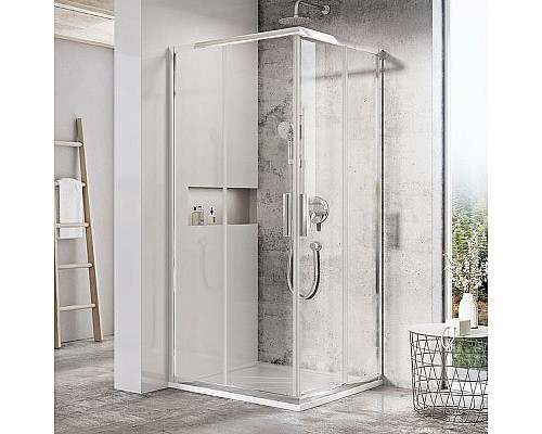Santeh-Crystal.ru: Душевой уголок Ravak Blix Slim BLSRV2-80 80x80 X1LM40C00Z1 профиль Хром стекло Transparent Заказать Душевой уголок Ravak Blix Slim BLSRV2-80 80x80 X1LM40C00Z1 профиль Хром стекло Transparent в магазине сантехники Santeh-Crystal.ru