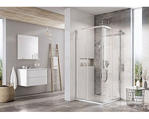 Santeh-Crystal.ru: Душевой уголок Ravak Blix Slim BLSRV2-90 90x90 X1LM70C00Z1 профиль Хром стекло Transparent Заказать Душевой уголок Ravak Blix Slim BLSRV2-90 90x90 X1LM70C00Z1 профиль Хром стекло Transparent в магазине сантехники Santeh-Crystal.ru